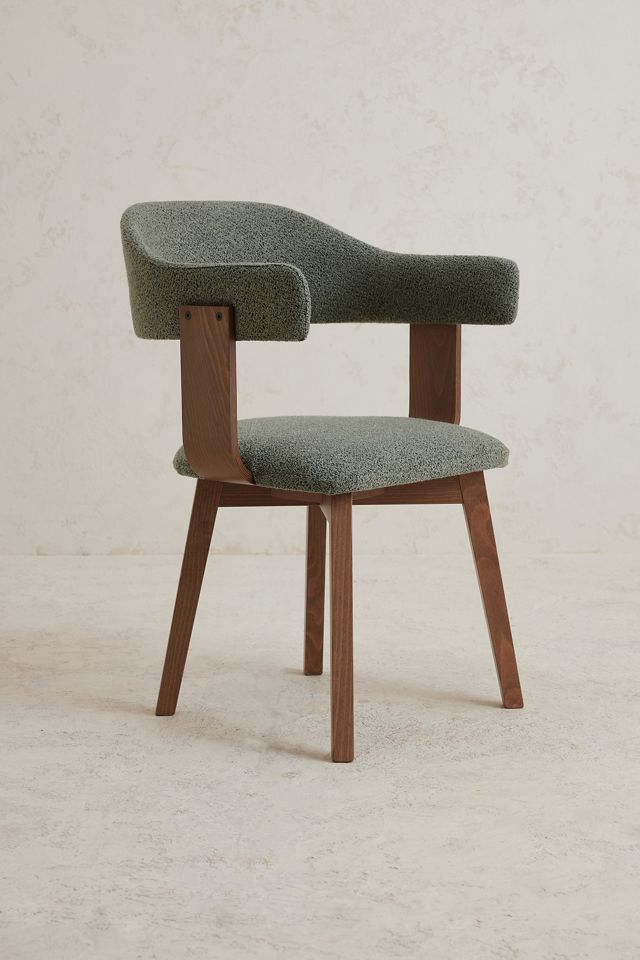 Brooke Boucle-Upholstered Beech Wood Dining Chair #2