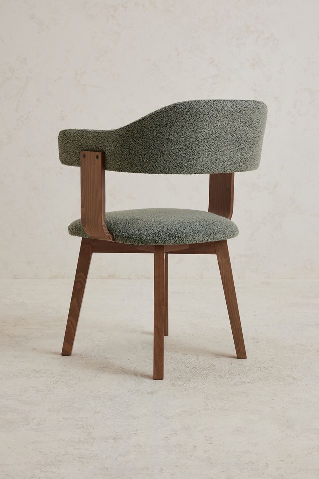Brooke Boucle-Upholstered Beech Wood Dining Chair #3