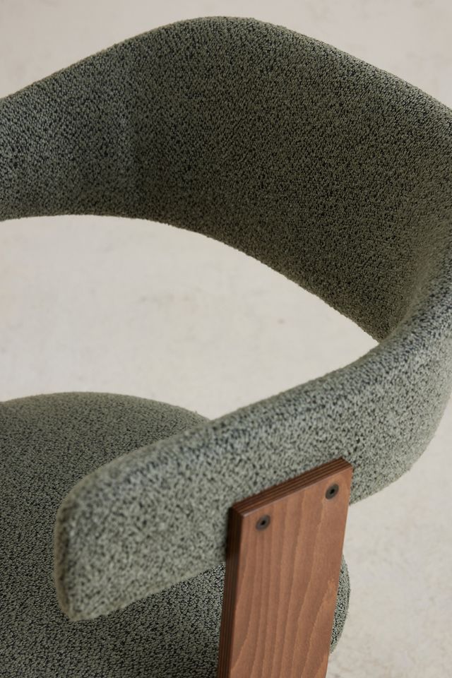 Brooke Boucle-Upholstered Beech Wood Dining Chair #4