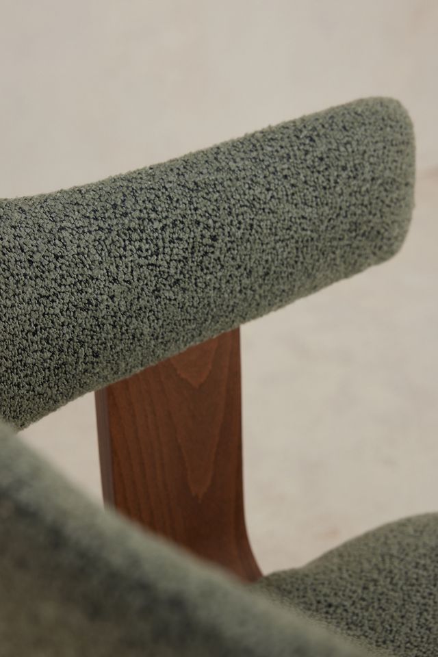 Brooke Boucle-Upholstered Beech Wood Dining Chair #5