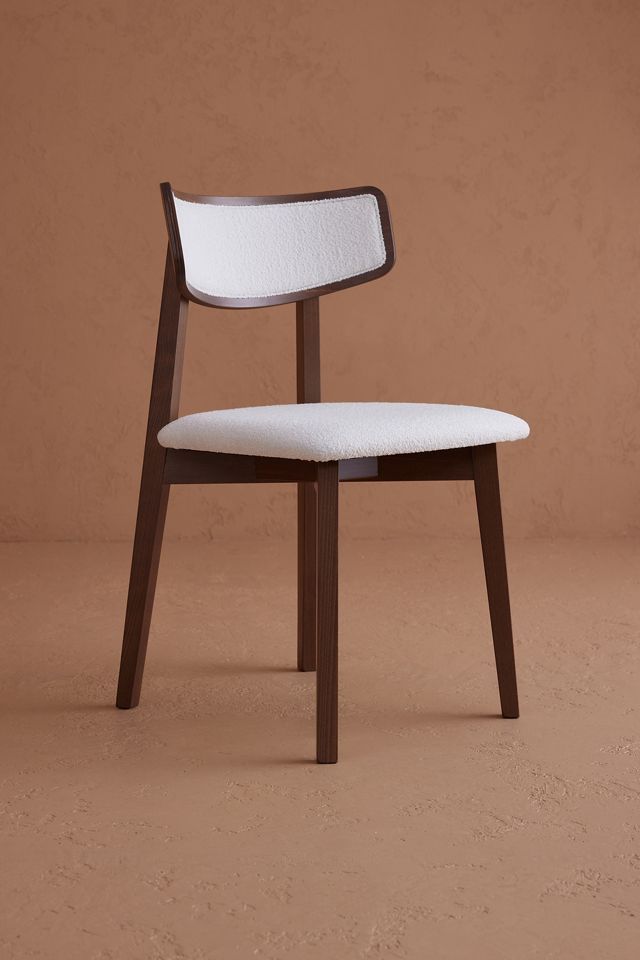 Amy Boucle-Upholstered Wood Dining Chairs, Set of 2 #4
