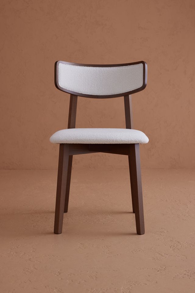 Amy Boucle-Upholstered Wood Dining Chairs, Set of 2 #1