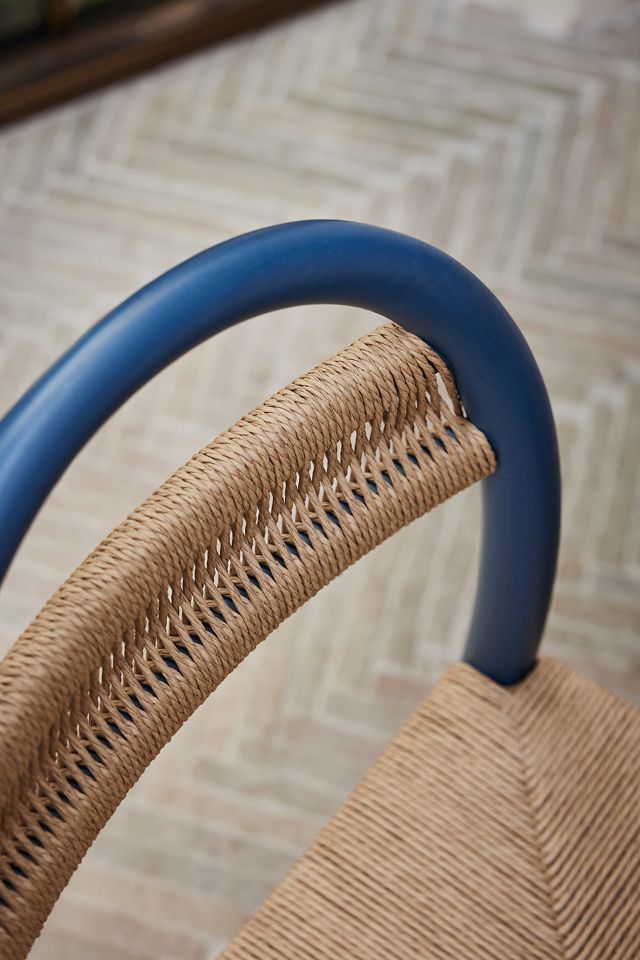Sadie Beech Wood Woven Dining Chair #1