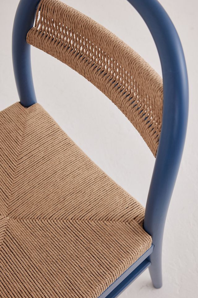 Sadie Beech Wood Woven Dining Chair #3