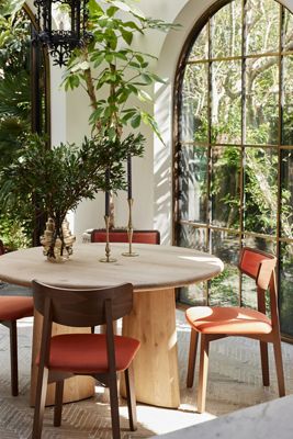 Amy Velvet-Upholstered Beech Wood Dining Chairs, Set of 2