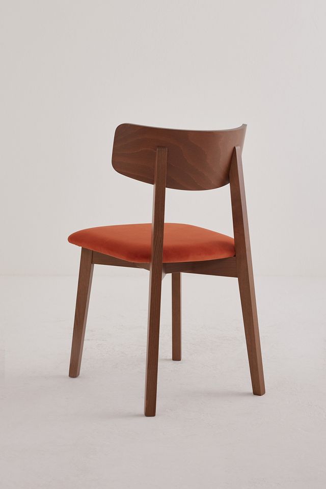 Amy Velvet-Upholstered Beech Wood Dining Chairs, Set of 2 #4