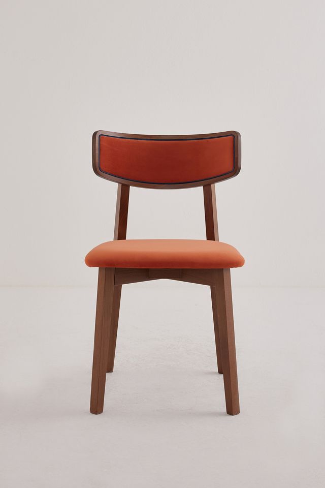 Amy Velvet-Upholstered Beech Wood Dining Chairs, Set of 2 #3