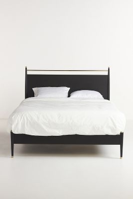 Anthropologie Hemming Bed By  In Black Size Q Top/bed