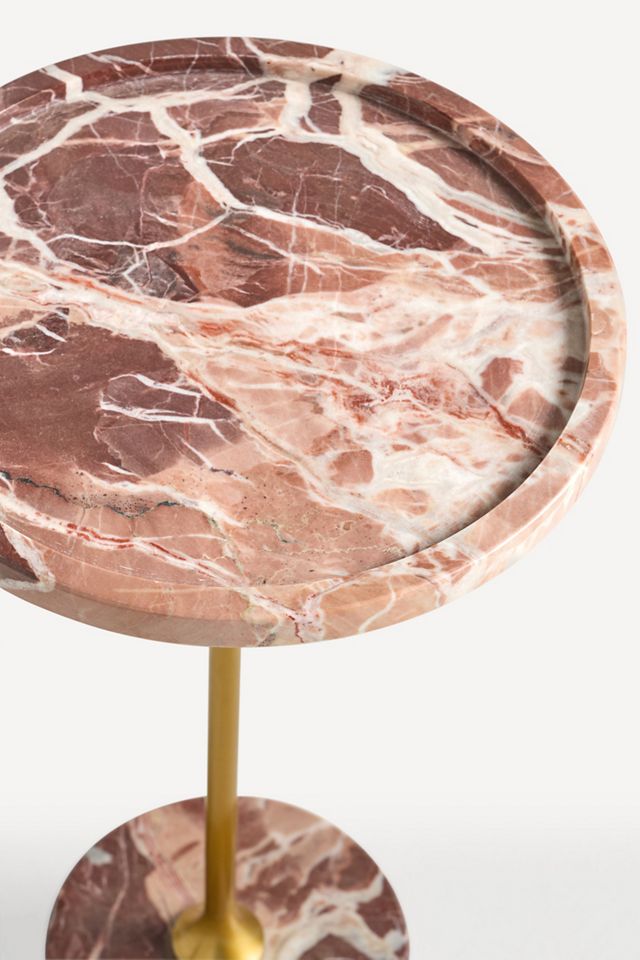 Swirling Marble End Table #2