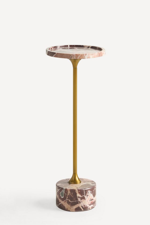 Swirling Marble End Table #3