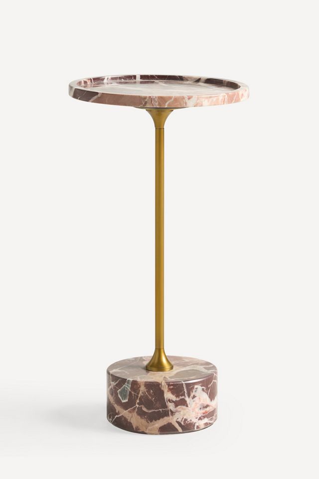 Swirling Marble End Table #1