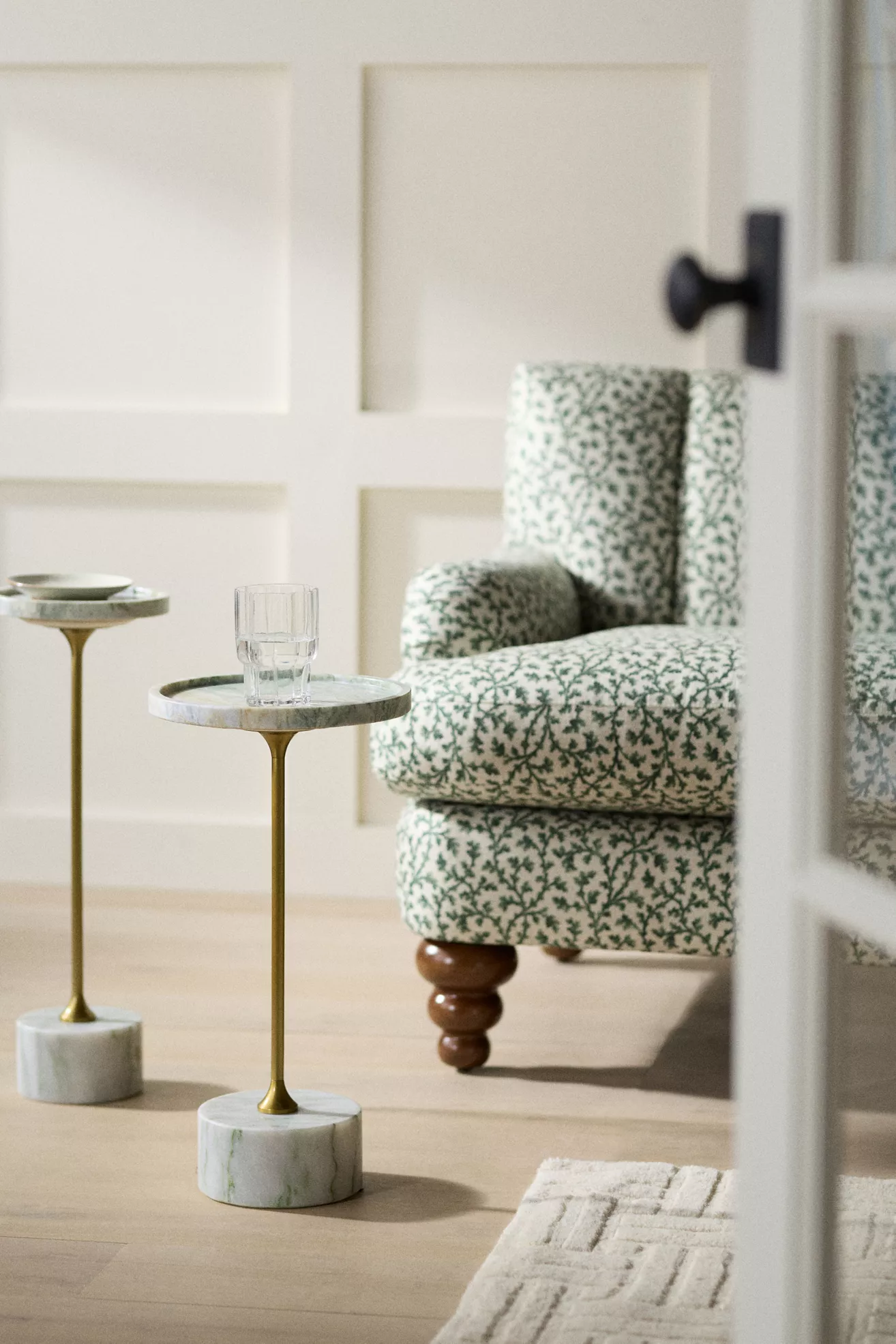 Swirling Marble End Table - thumbnail 6