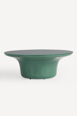 Anthropologie Dulce 42" Round Coffee Table In Green
