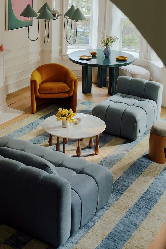 LALA Reimagined Round Marble Coffee Table #7