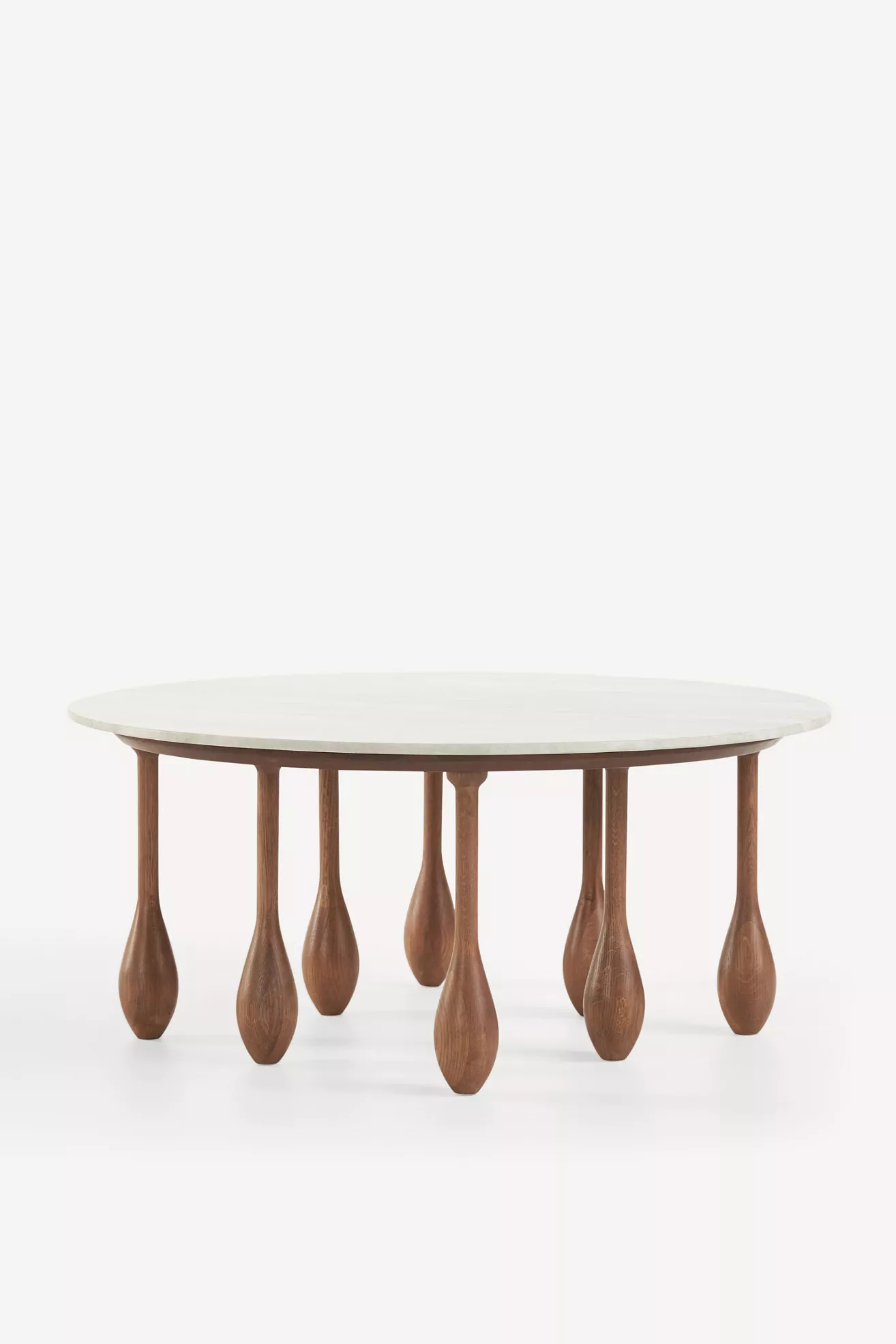 LALA Reimagined 36"  Round Marble Coffee Table - thumbnail 2