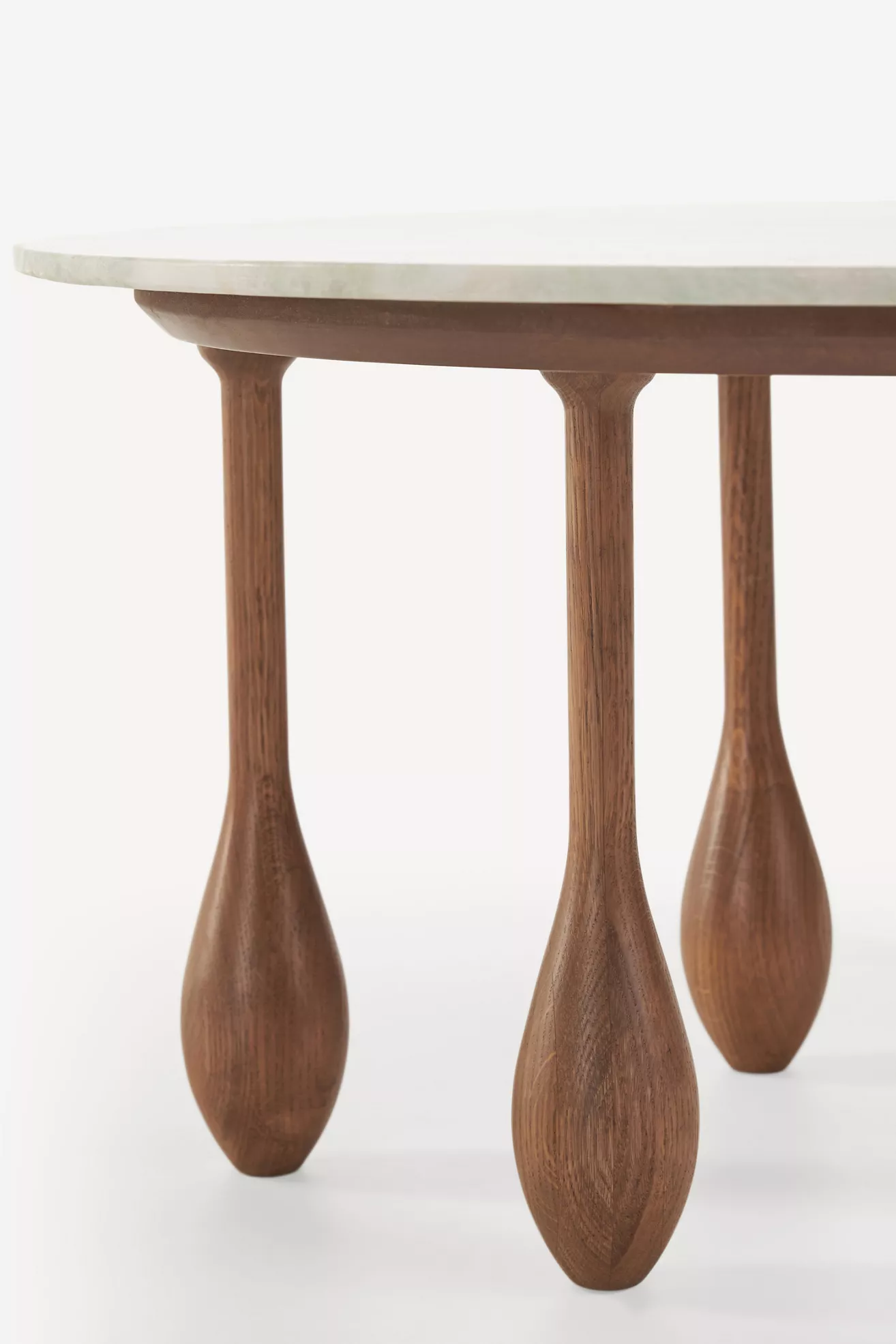 LALA Reimagined 36"  Round Marble Coffee Table - thumbnail 4