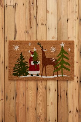 Now Designs Weihnachtsmanns Rentiere Fußmatte