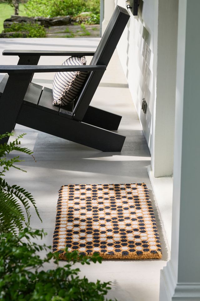 Vintage Tile Coir Doormat #1