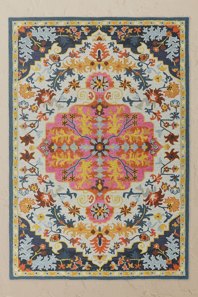 Bronte Hand-Tufted Multicolour Wool Persian Rug #1