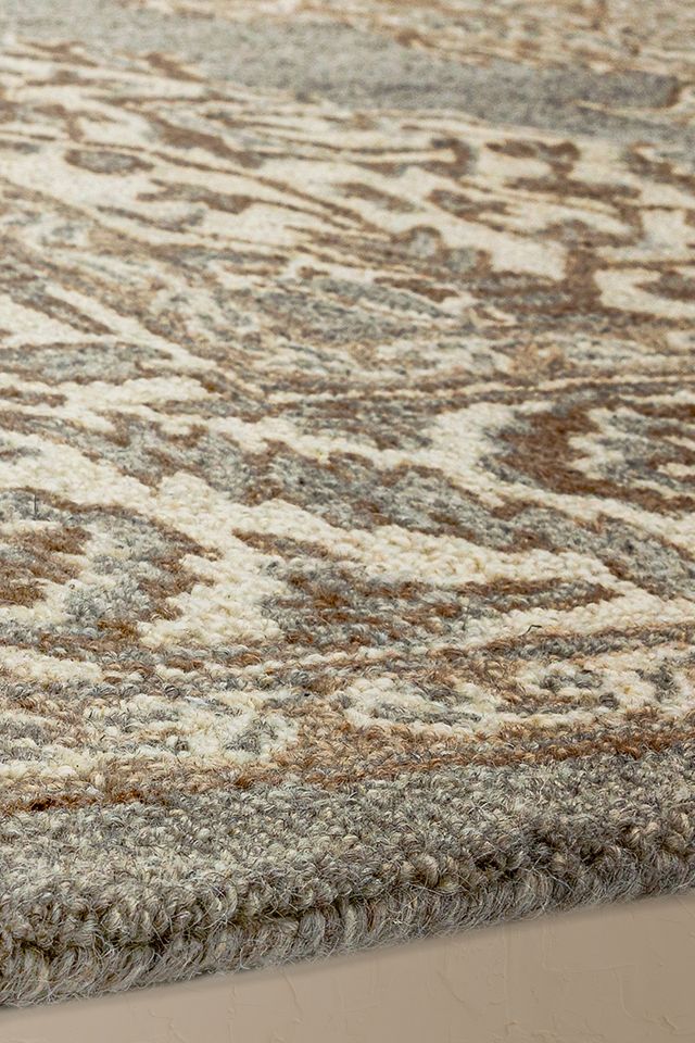 Bronte Hand-Tufted Natural Beige Wool Persian Rug #1