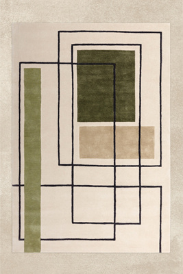 ANTHROPOLOGIE REEF OUTLINE HAND-TUFTED WOOL RUG