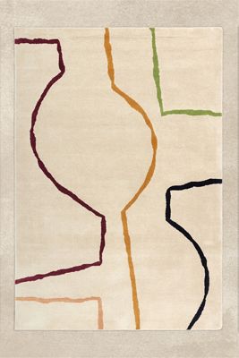 Reef Linear Hand-Tufted Wool Rug