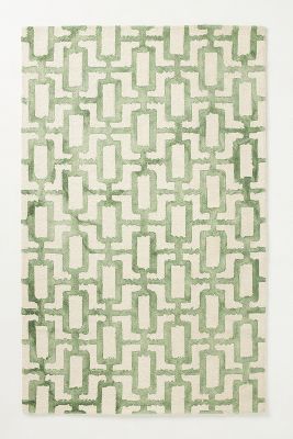 Anthropologie Hand-tufted Marengo Rug By  In Green Size 2 X 3