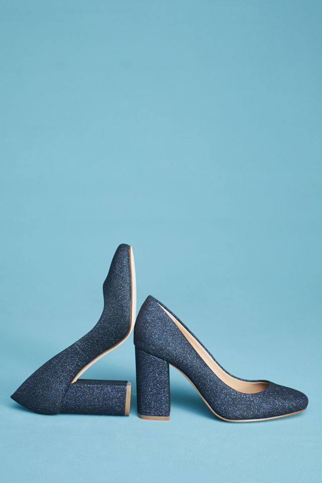 Anthropologie Glitter Heels #1