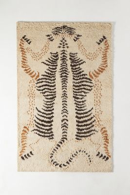 Lemieux et Cie Hand-Knotted Tiger Shag Rug