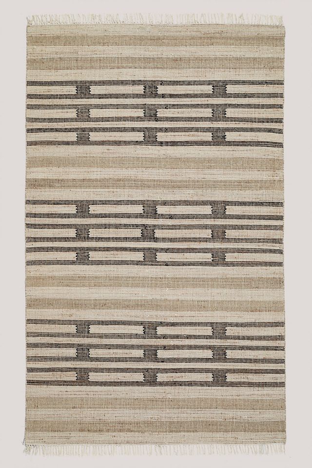 Scian HandWoven Wool & Jute Tassel Rug Anthropologie UK