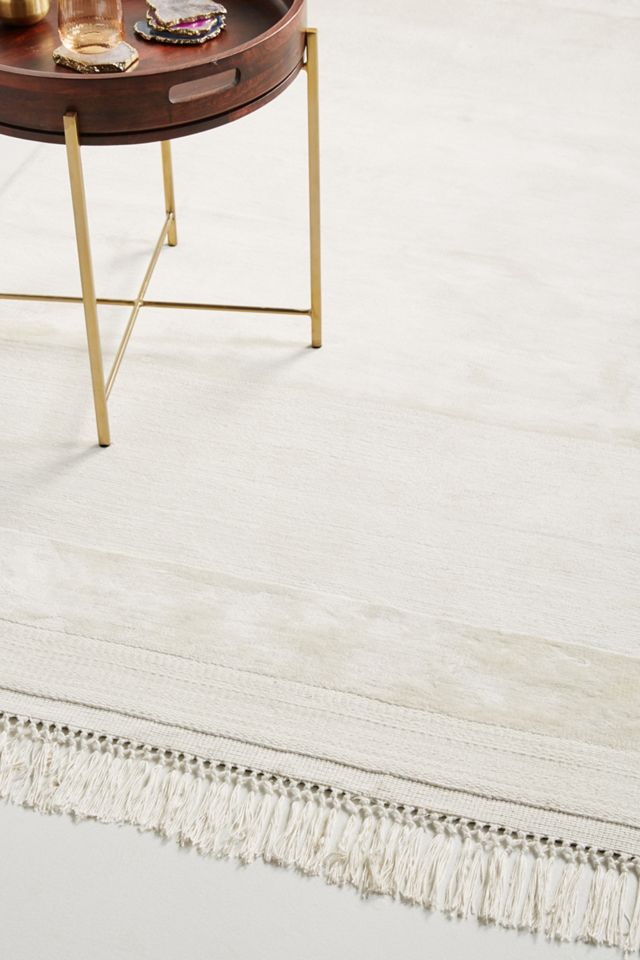 Handloomed Striped Viscose Rug #1