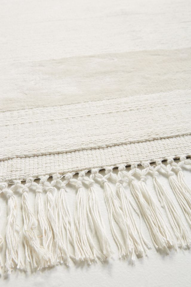 Handloomed Striped Viscose Rug #2
