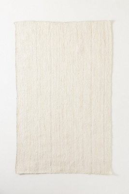 Anthropologie Handwoven Lorne Rectangle Rug By  In White Size 10 X 14