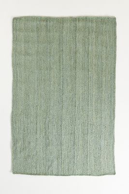 Anthropologie Handwoven Lorne Rectangle Rug By  In Green Size 5x8