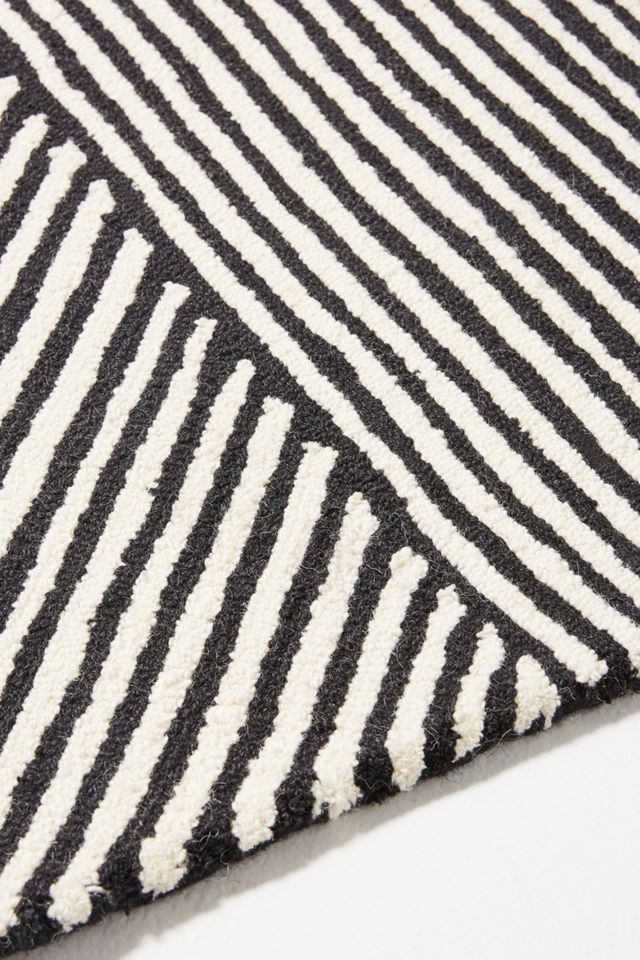 Tufted Stripe Illusion Rug #2