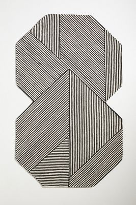 Tufted Stripe Illusion Rug