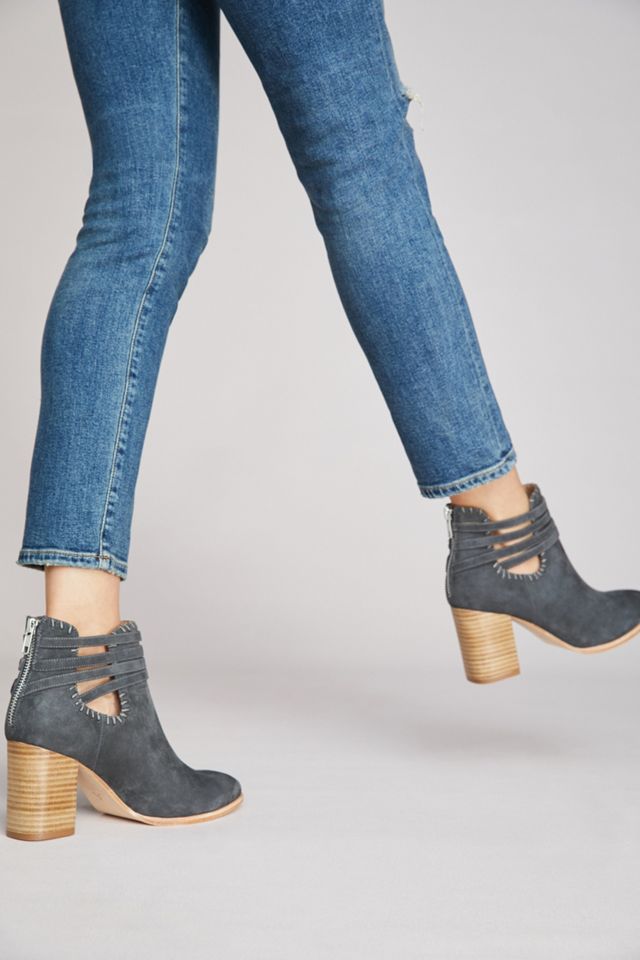 Anthropologie Wrapped Strap Booties #1