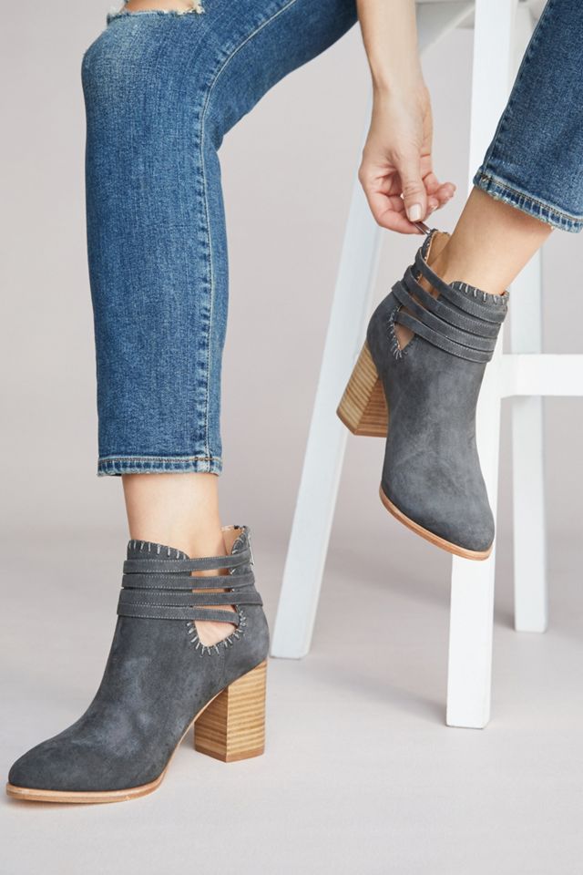 Anthropologie Wrapped Strap Booties #3