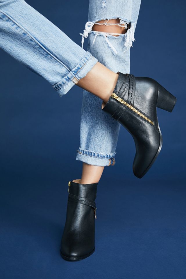 Anthropologie Side Buckle Booties #1