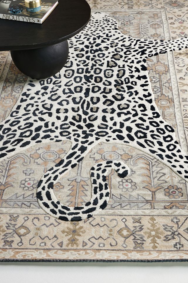 Tufted Octavia Leopard Rug | AnthroLiving