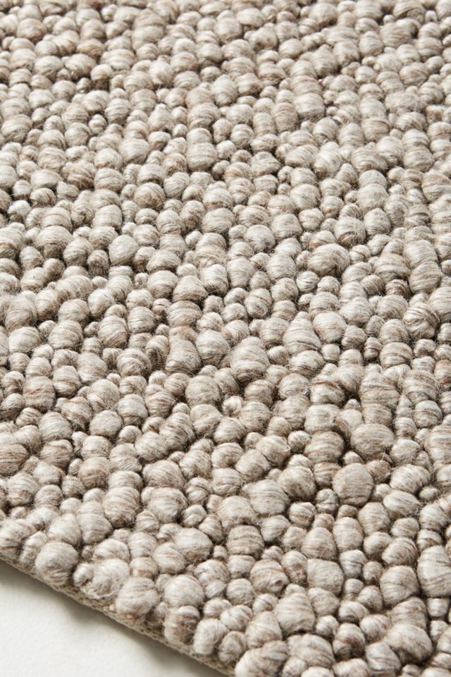 Handwoven Marled Bobble Rug #1