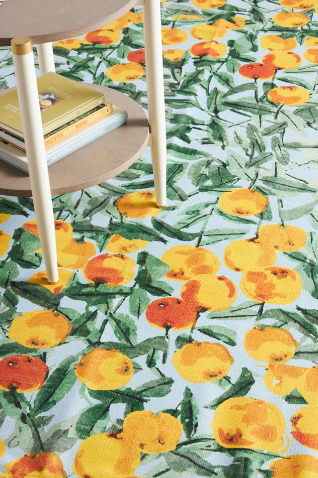Vera for Anthropologie Handwoven Fresh Peaches Rug #1