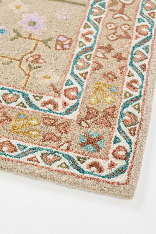 Hand Tufted Wool Blend Bengal Tiger Rug #2