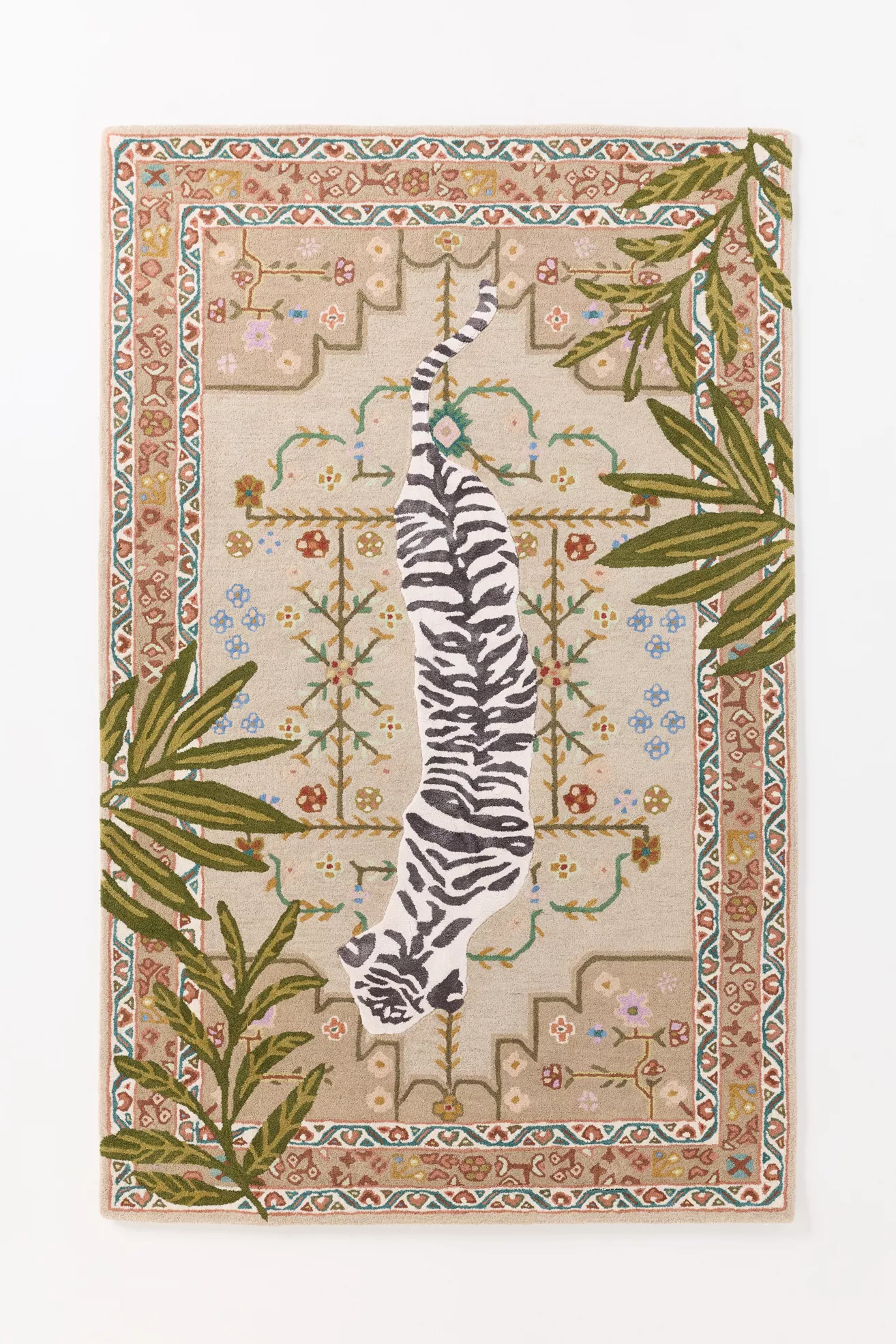 Hand Tufted Wool Blend Bengal Tiger Rug - thumbnail 2