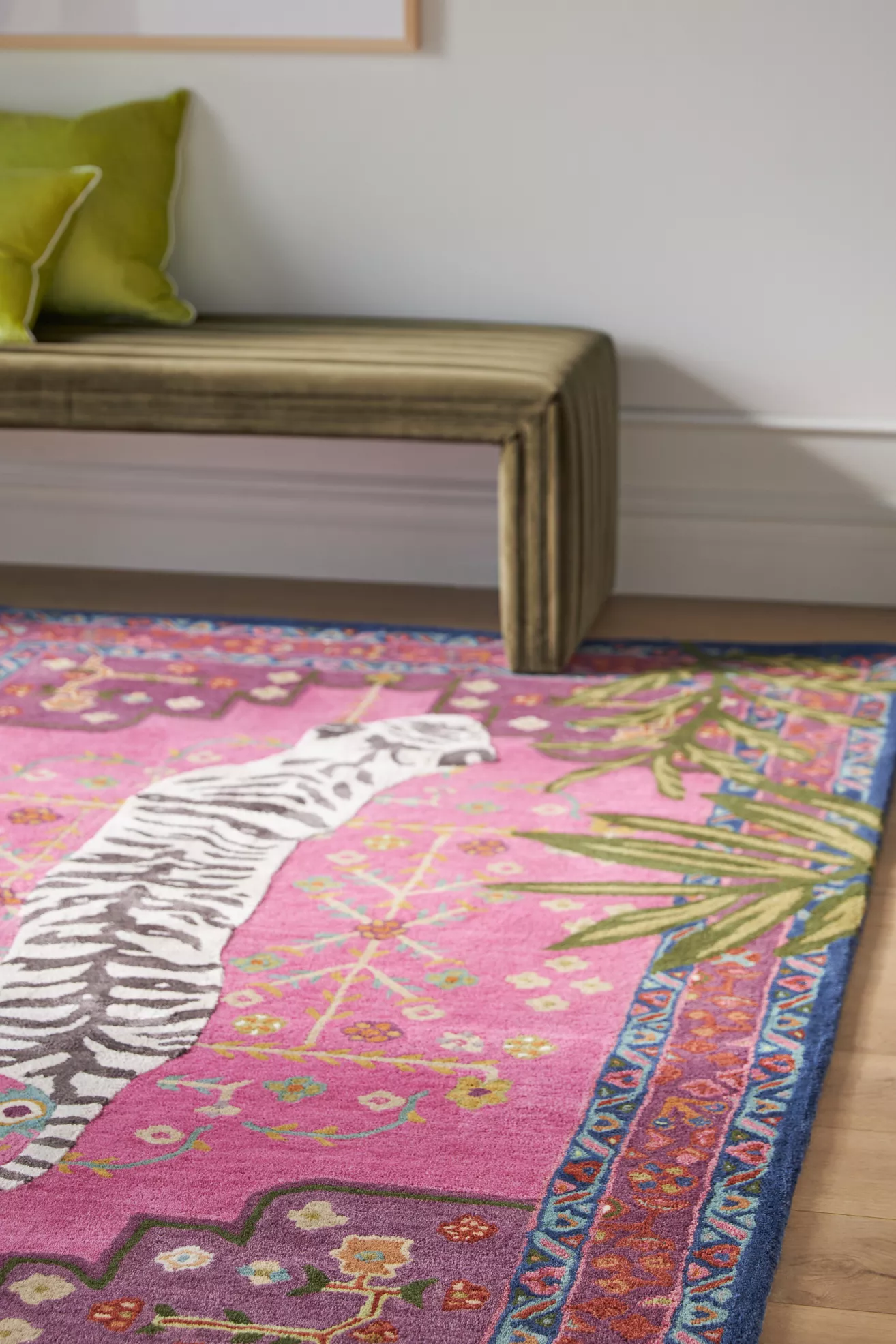 Hand Tufted Wool Blend Bengal Tiger Rug - thumbnail 4