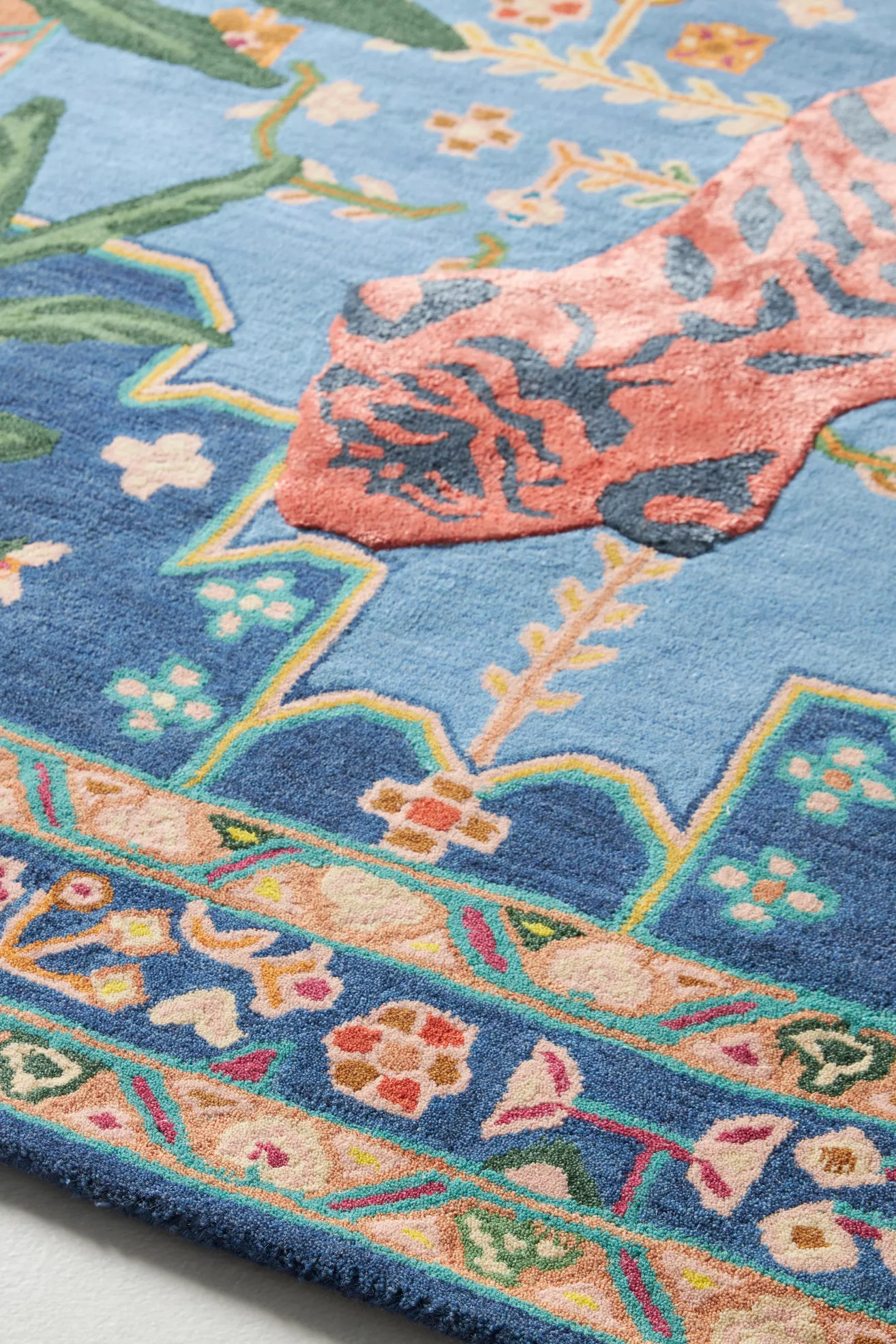 Hand Tufted Wool Blend Bengal Tiger Rug - thumbnail 9