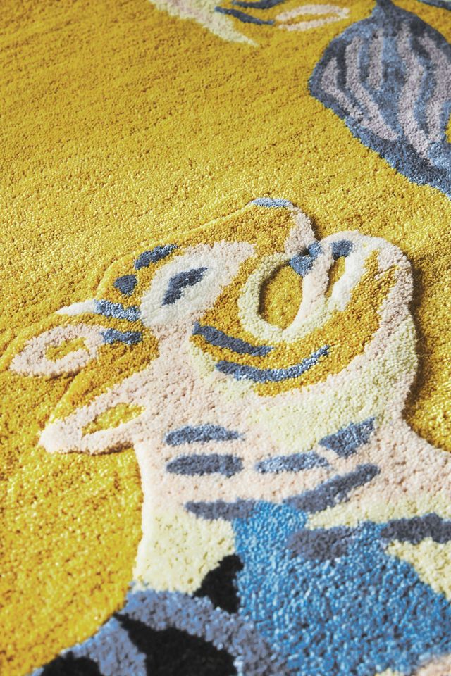 Sarah Gordon Tufted Flora & Fauna Rug #2
