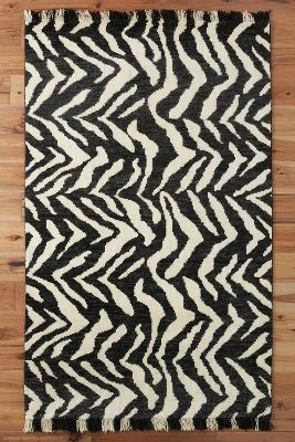Anthropologie Hand-knotted Calantha Rug By  In Black Size 3 X 5