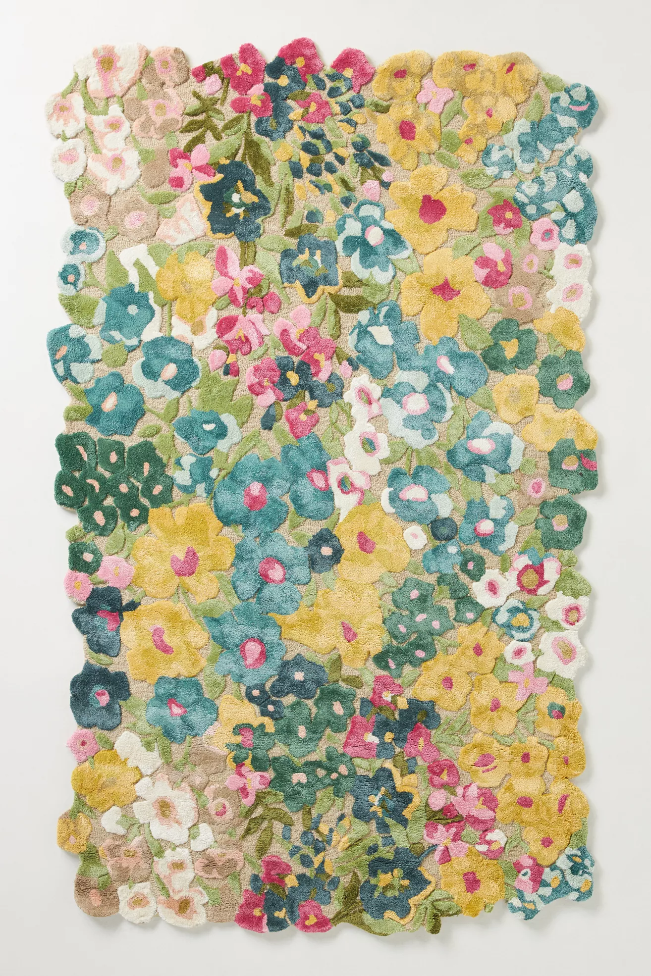 Cassia Hand Tufted Wool Blend Floral Rug