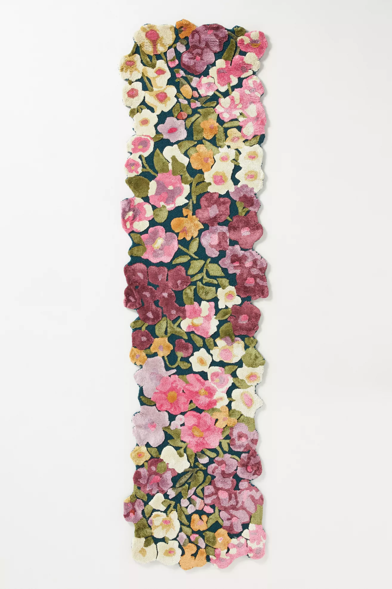 Cassia Wool Blend Floral Tufted Rug | Anthropologie